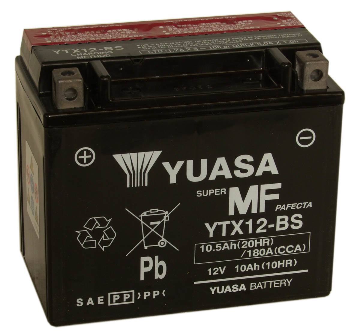 Yuasa YTX12-BS 12V Motorcycle Battery